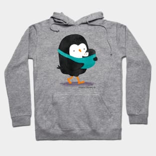 Dad Penguin with his baby penguin Hoodie